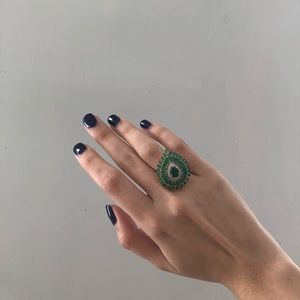 Statement Emerald Ring